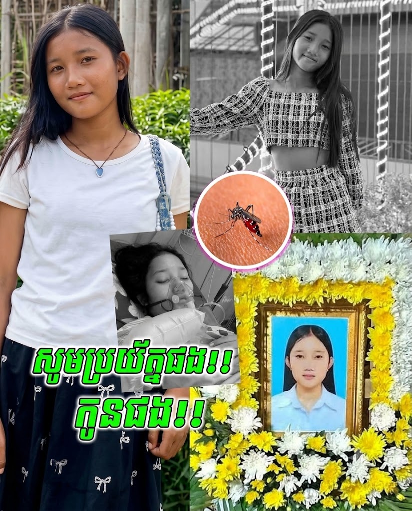ក្រើនរំលឹកប្រជាពលរដ្ឋឱ្យបង្កើនការប្រុងប្រយ័ត្នខ្ពស់ពីជំងឺគ្រុនឈាម ក្រោយមានករណីសិស្សម្នាក់ស្លា_ប់យ៉ាងអាណោចអាធម៌