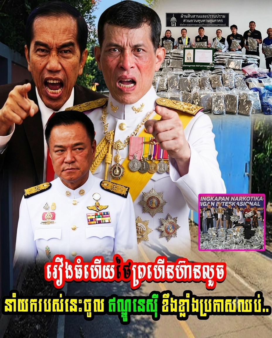រឿងធំហើយថៃព្រហើនហ៊ានលួចនាំយករបស់នេះចូល ឥណ្ឌូនេស៊ី ខឹងខ្លាំងប្រកាសឈប់..