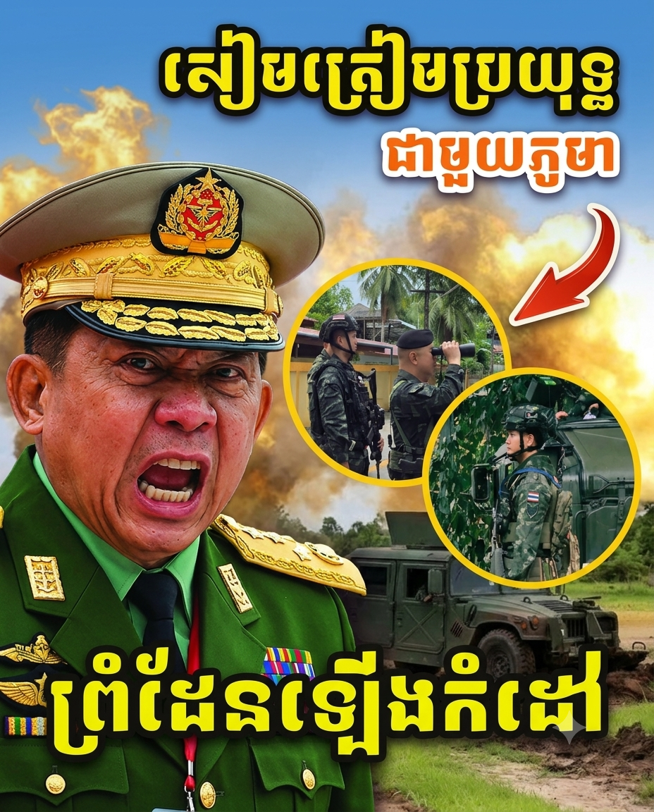 ស្ថានការណ៍ឡើងកម្តៅដល់កំពូល! ថៃត្រៀមកម្លាំងយោធាបើកការវាយបកជាមួយភូមា ពិភពលោកកំពុងអ៊ុតមើលយ៉ាងអន្ទះសារ!