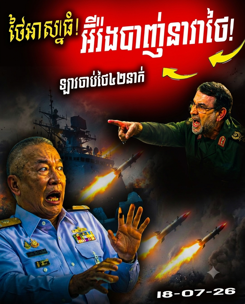 ព្រឺព្រួច! អ៊ីរ៉ង់បើកការវាយប្រហារលើនាវាដឹកទំនិញថៃ នៅច្រកសមុទ្រ Hormuz ធ្វើឱ្យដែនសមុទ្រមជ្ឈិមបូព៌ាឡើងកម្តៅខ្លាំង