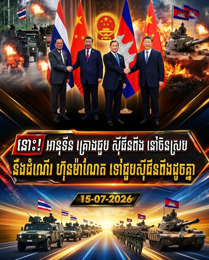 នោះ! អានុទីន គ្រោងជួប ស៊ីជីនពីង នៅចិនស្របនឹងដំណើរ សម្តេច ហ៊ុនម៉ាណែត ទៅជួបស៊ីជីនពីងដូចគ្នា