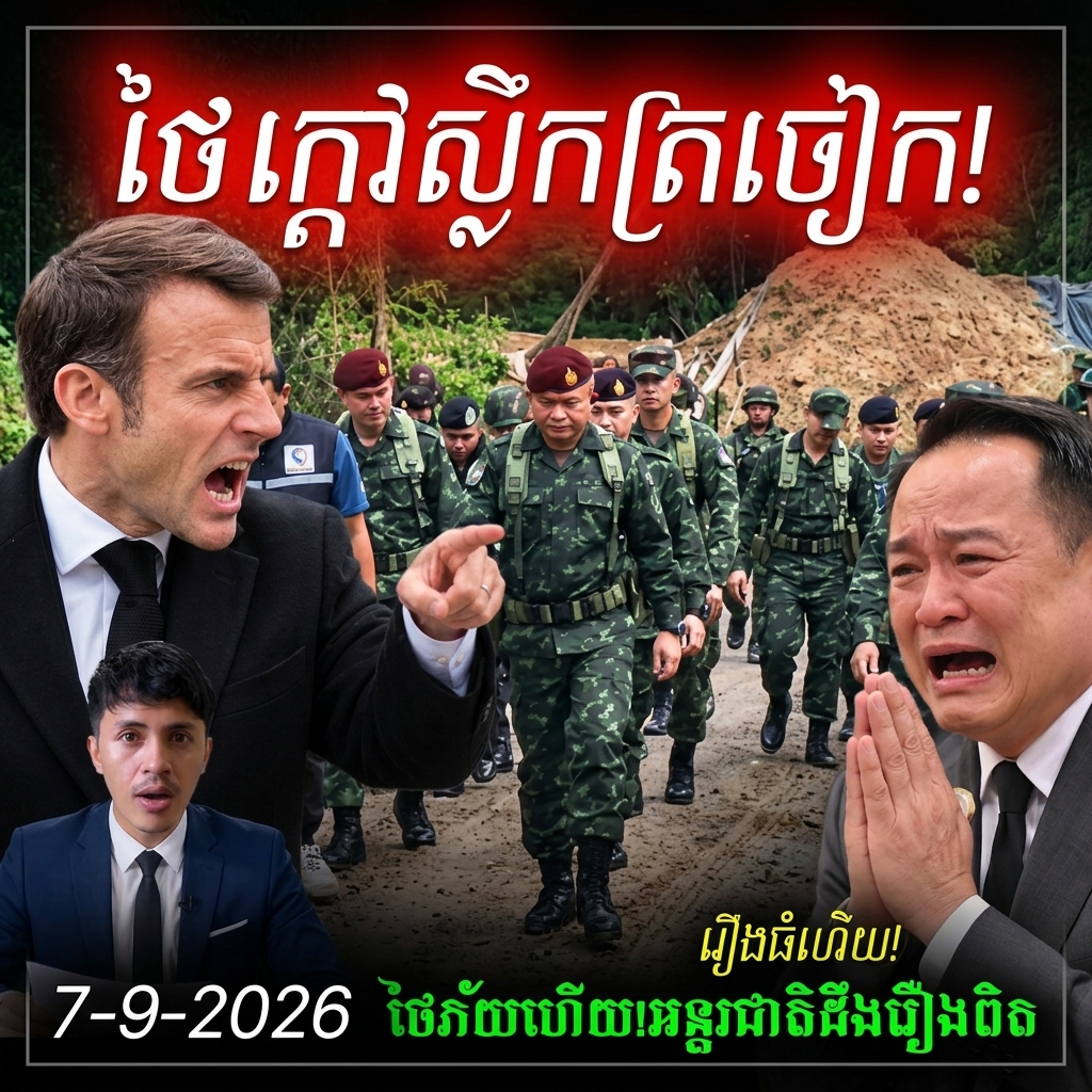 រឿងធំហើយ! ថៃក្ដៅស្លឹកត្រចៀកគំរាមកាសែតបារាំង ក្រោយត្រូវគេទម្លាយមុខមាត់ពិតរឿងព្រំដែនកម្ពុជា